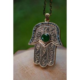 Stoneage Jewellery Kök Zümrüt Otantik Bayan Kolye