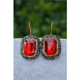 Stoneage Jewellery Kristal Taşlı El Yapımı Küpe