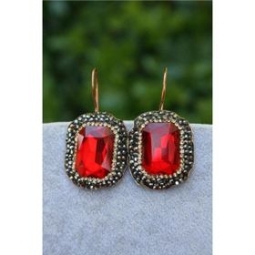 Stoneage Jewellery Kristal Taşlı El Yapımı Küpe