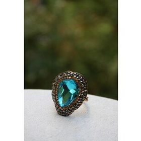 Stoneage Jewellery Kristal Taşlı El Yapımı Yüzük