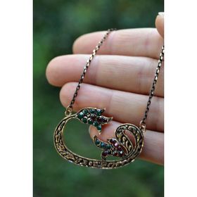 Stoneage Jewellery Lal Doğal Taş Vav Bayan Kolye