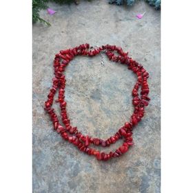 Stoneage Jewellery Mercan Doğal Taş Hem Kısa Hem Uzun Bayan Kolye