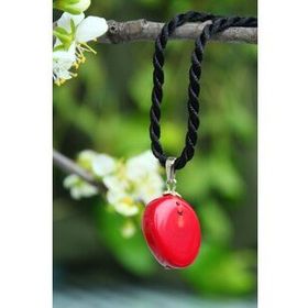 Stoneage Jewellery Mercan Doğal Taş Kararlılık Bayan Kolye