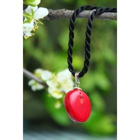Stoneage Jewellery Mercan Doğal Taş Kararlılık Bayan Kolye