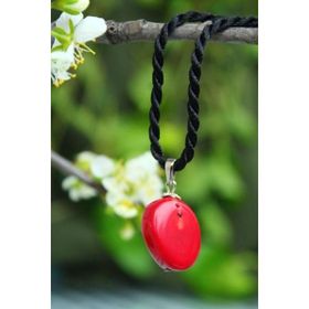 Stoneage Jewellery Mercan Doğal Taş Kararlılık Bayan Kolye
