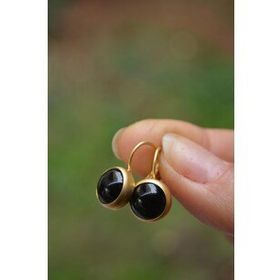 Stoneage Jewellery Oniks Doğal Taş Küpe