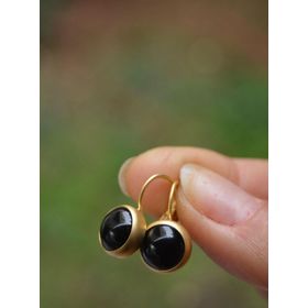 Stoneage Jewellery Oniks Doğal Taş Küpe
