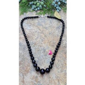 Stoneage Jewellery Oniks Doğal Taş Süzme Bayan Kolye