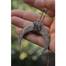 Stoneage Jewellery Özel Tasarım Boynuz Bayan Kolye