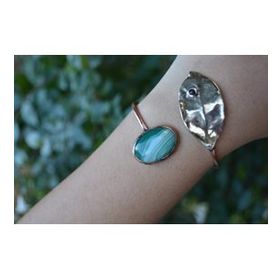 Stoneage Jewellery Yeşil Akik Taşlı Tasarım Bileklik