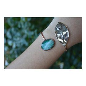 Stoneage Jewellery Yeşil Akik Taşlı Tasarım Bileklik