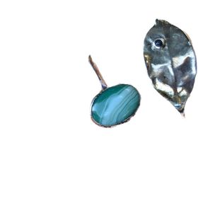 Stoneage Jewellery Yeşil Akik Taşlı Tasarım Bileklik