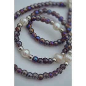 Stoneage Kristal ve Gerçek İncili Kolye