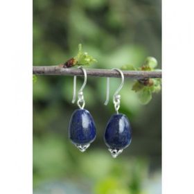Stoneage Lapis Lazuli Sevgiliye Hediye Bayan Gümüş Küpe