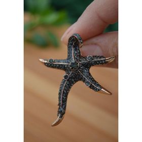 Stoneage Madeni Bronz Deniz Yıldızı Zirkon Taşlı Bayan Küpe