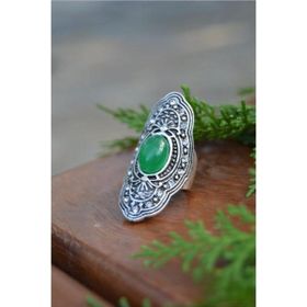 Stoneage Minik Toplu Hint Gümüşü Bohem Ayarlanabilir Bayan Yüzük