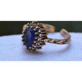 Stoneage Oval Safir Ayarlanabilir Kadın Yüzük