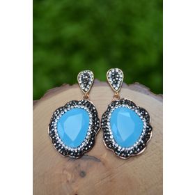Stoneage Özel Tasarım Kristal Bayan Küpe