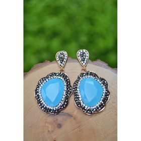 Stoneage Özel Tasarım Kristal Bayan Küpe