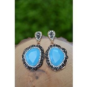 Stoneage Özel Tasarım Kristal Bayan Küpe