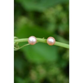 Stoneage Pembe İnci Doğal Taş Bayan Küpe