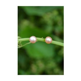 Stoneage Pembe İnci Doğal Taş Bayan Küpe