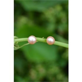 Stoneage Pembe İnci Doğal Taş Bayan Küpe