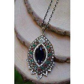 Stoneage RF03121 Jewellery Safir Taşlı Otantik Kolye