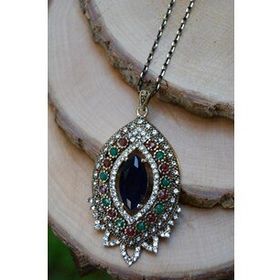 Stoneage RF03121 Jewellery Safir Taşlı Otantik Kolye