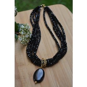 Stoneage RF03279 Oniks Doğal Taş Tasarım Kolye