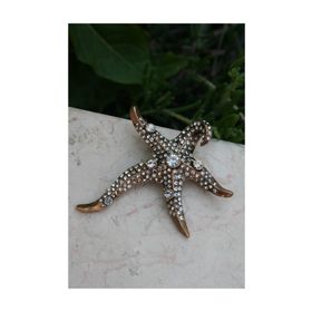 Stoneage RF03751 Kadın Deniz Yıldızı Lüks Bronz Broş