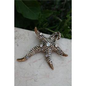 Stoneage RF03751 Kadın Deniz Yıldızı Lüks Bronz Broş