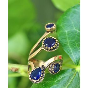 Stoneage Safir Ayarlanabilir Kadın Yüzük