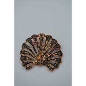 Stoneage Tavuskuşu Zirkon Taşlı Broş Yaka İğnesi