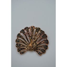Stoneage Tavuskuşu Zirkon Taşlı Broş Yaka İğnesi
