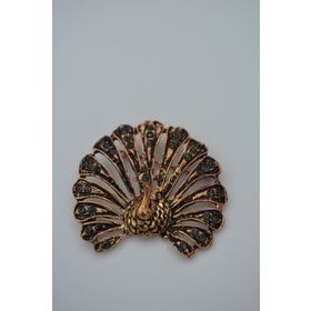 Stoneage Tavuskuşu Zirkon Taşlı Broş Yaka İğnesi