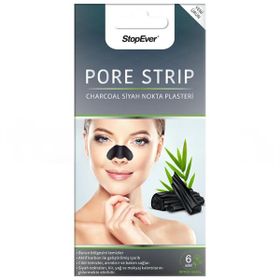 Stopever Charcoal Pore Strip 6'lı Kömürlü Siyah Nokta Plasteri