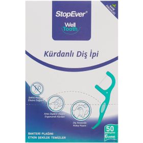 Stopever Well Tooth 6x50 Adet Kürdanlı Diş İpi