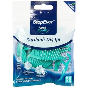 Stopever Well Tooth Nane Ferahlığı 2 x 50 Adet Kürdanlı Diş İpi