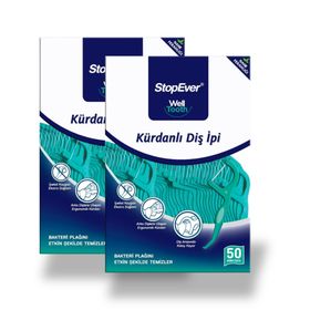 Stopever Well Tooth Nane Ferahlığı 2 x 50 Adet Kürdanlı Diş İpi