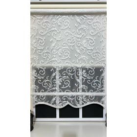 Storburada Çift Mekanizmalı Ekru Beyaz STB45251-V01 EKRU 130 x 200 Tül Perde ve Stor Perde