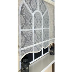 Storburada Çift Mekanizmalı Ekru STB45240-V108 Ekru 170 x 200 Tül Perde ve Ekru Stor Perde