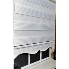 Storburada Pliseli Zebra Beyaz Etek Dilim STB480 40x200 cm Stor Perde