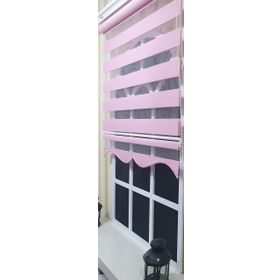 Storburada ST-005 Pembe Etek Dilimli 90x200 Zebra Stor Perde