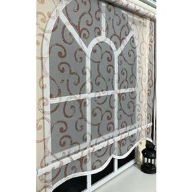 Storburada STB-106 Pembe Baskı Çift Mekanizmalı Desenli Tül 200x200 cm Stor Perde