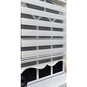 Storburada STB-400-V02 Zebra Ekru Etek Dilimli Renkli 160x200 cm Stor Perde