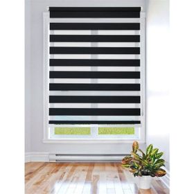 Storburada Stb-400-V15 30 x 200 Siyah Etek Dilimli Zebra Stor Perde