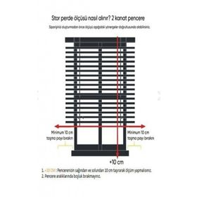 Storburada Stb-400-V15 50 x 200 Siyah Etek Dilimli Zebra Stor Perde