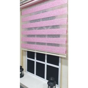 Storburada STB-400-V16 Lux Bambu Zebra Fuşya Pembe Etek Dilimli Renkli 170x260 cm Stor Perde