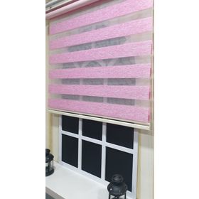 Storburada STB-400-V16 Lux Bambu Zebra Fuşya Pembe Etek Dilimli Renkli 170x260 cm Stor Perde